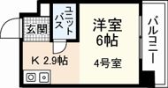 Calm東観音の間取り画像