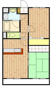 STATION FRONT（2LDK）の間取り画像