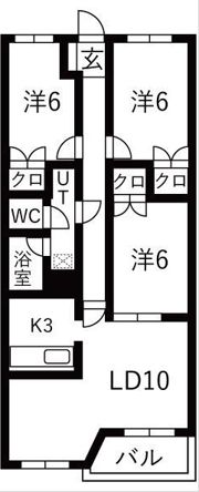 アーバンライフⅠの間取り画像