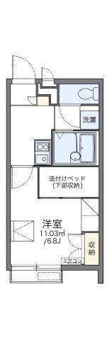 レオパレスLotus坂下の間取り画像