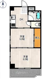 小田第3マンションの間取り画像