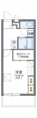 レオパレスラークⅢの間取り画像