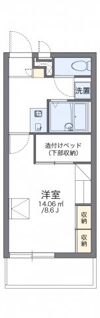 レオパレスラークⅢの間取り画像