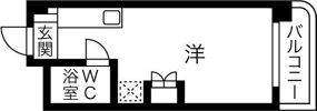 ハイム伊勝の間取り画像
