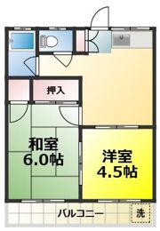 桃江荘の間取り画像