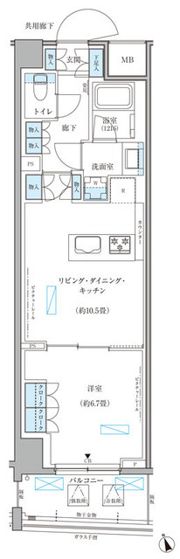 パークアクシス文京本郷の間取り画像