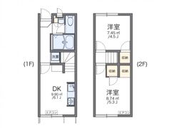 レオパレスナチュールⅡの間取り画像