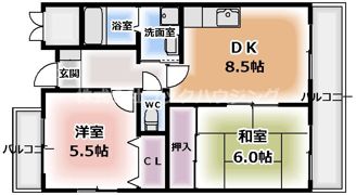 パレラガールの間取り画像