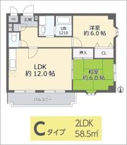 ラ・メール鉢塚の間取り画像