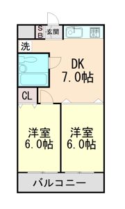 ポピア新在家の間取り画像