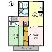 セジュール渡辺の間取り画像
