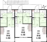 ハーミットクラブハウス石川町KANAテラス2の間取り画像