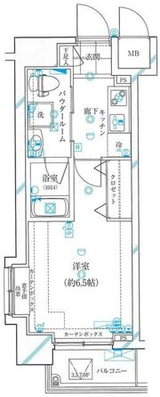 ガリシア浜松町の間取り画像