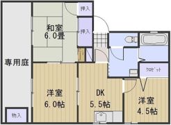 グリーンコーポC棟の間取り画像