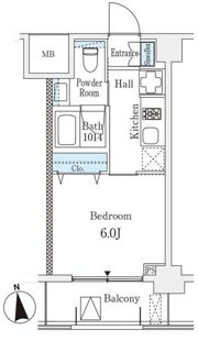 RESIDENCE高輪台の間取り画像