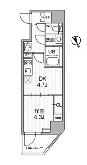 SYFORME江戸川橋の間取り画像