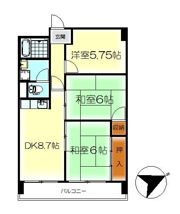 第1阿賀中央ハイツの間取り画像