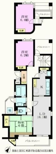 あさかヴィレッジパティオ棟の間取り画像