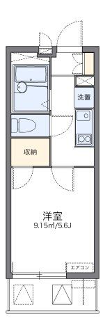 レオパレスナニワシティーの間取り画像