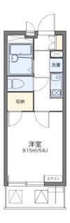 レオパレスナニワシティーの間取り画像