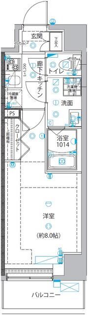ユリカロゼ五反野Ⅲの間取り画像