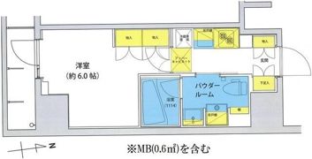 アジールコート北品川の間取り画像