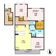エレンシア Aの間取り画像