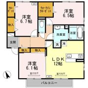 クオーレ A棟の間取り画像