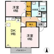 クレセントガーデン Ⅰの間取り画像