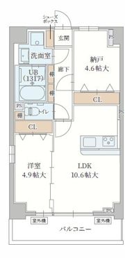 ル・モベイ天神橋の間取り画像