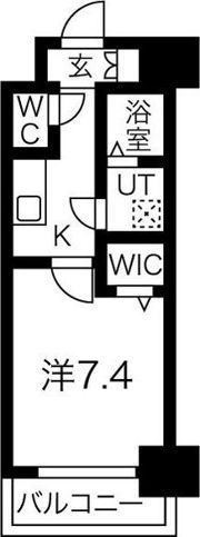 レジュールアッシュ京橋の間取り画像