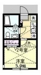 ベイルーム滝頭の間取り画像