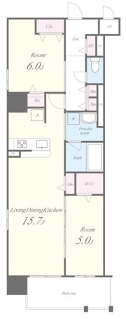 セファ上本町の間取り画像