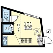 ユナイト追浜ビセンテモレーノの間取り画像