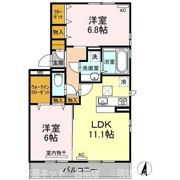 D-room椿 B棟の間取り画像