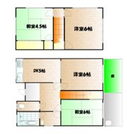高柳西町戸建ての間取り画像