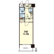 ﾀﾞｲｱﾊﾟﾚｽ水前寺ｽﾎﾟｰﾂﾊﾟｰｸ 503号の間取り画像