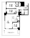 ライオンズタワー岡山千日前の間取り画像