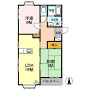 パークサイド Ⅱの間取り画像