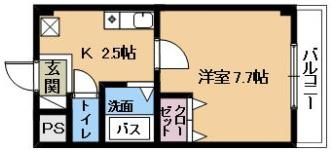 スタジオビジュの間取り画像