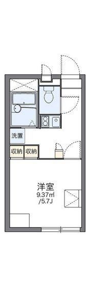 レオパレスリバーサイド竹田の間取り画像