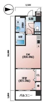 ランドマークシティ梅田東の間取り画像