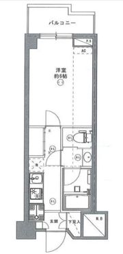 三越ゼームス坂マンションの間取り画像