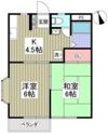 かしまハイツAの間取り画像