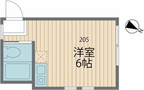 ユナイト井土ヶ谷 サンディアゴの杜201号室の間取り画像
