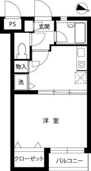 スカイコート五反田の間取り画像