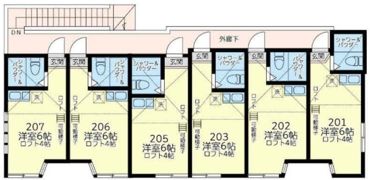 ユナイト浅田サンパウロの間取り画像