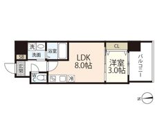 ARTISTA宝町の間取り画像