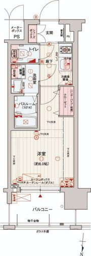 レオンコンフォート梅田北の間取り画像