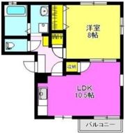 ヴィラフレグランス Bの間取り画像